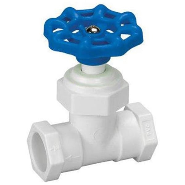 Homewerks Homewerks VSVP40E3B 0.5 in. PVC Solvent Weld Stop Valve 117256 - main